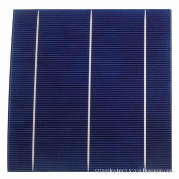 Hottest selling 6x6" 3BB Taiwan brand high efficiency multi-crystalline good quality poly solar cell